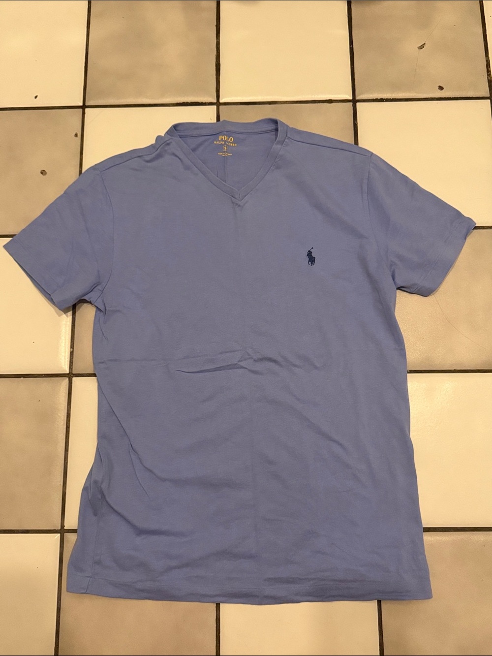 Polo Ralph Lauren Periwinkle Short Sleeve V-Neck Tee
